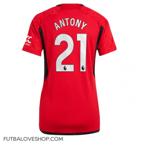 Dres Manchester United Antony #21 Domáci pre Ženy 2023-24 Krátky Rukáv